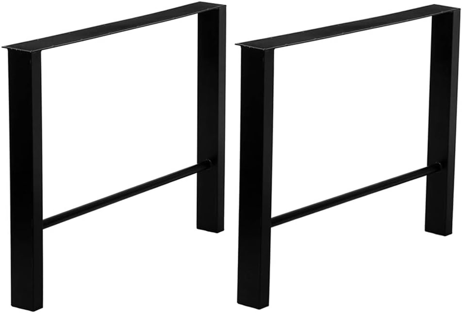 Black Cast Iron Metal Table Legs 2 Pcs G441196