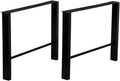 Black Cast Iron Metal Table Legs 2 Pcs G441196
