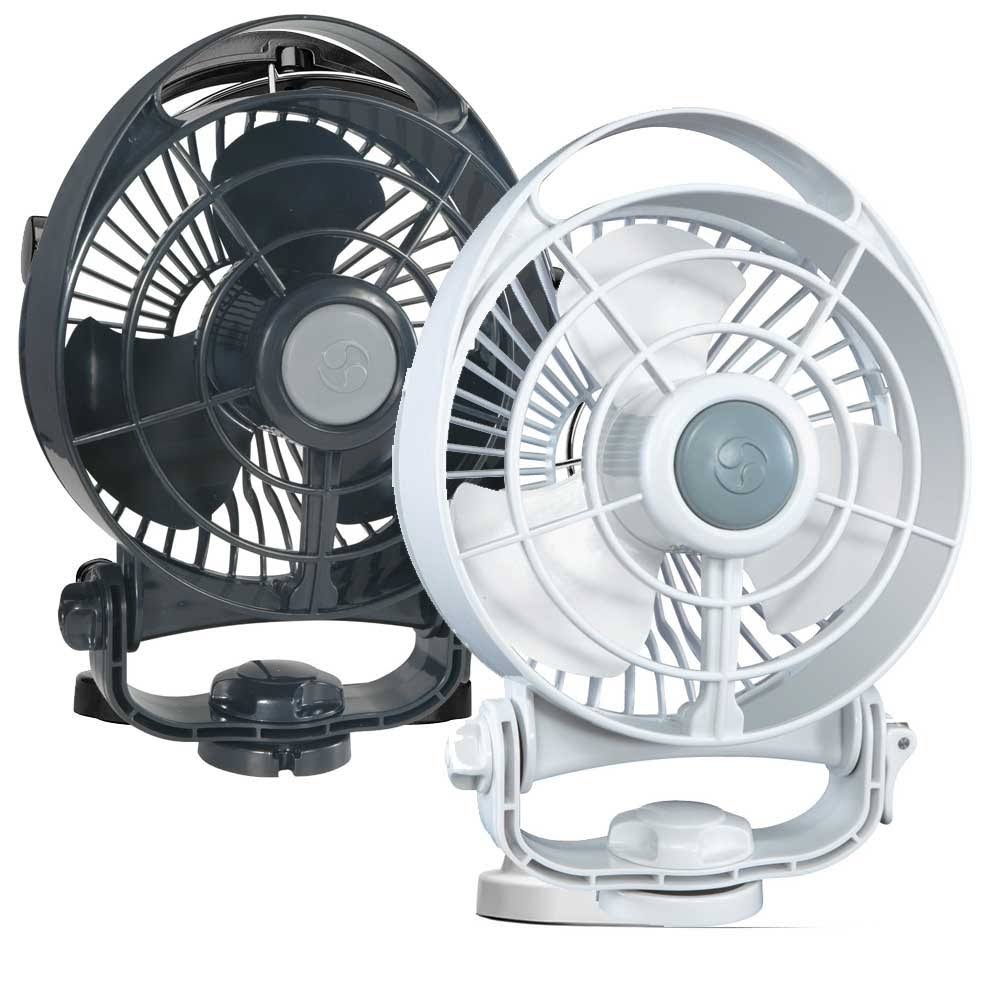 Black 12V 3-Speed Marine Fan Q1145