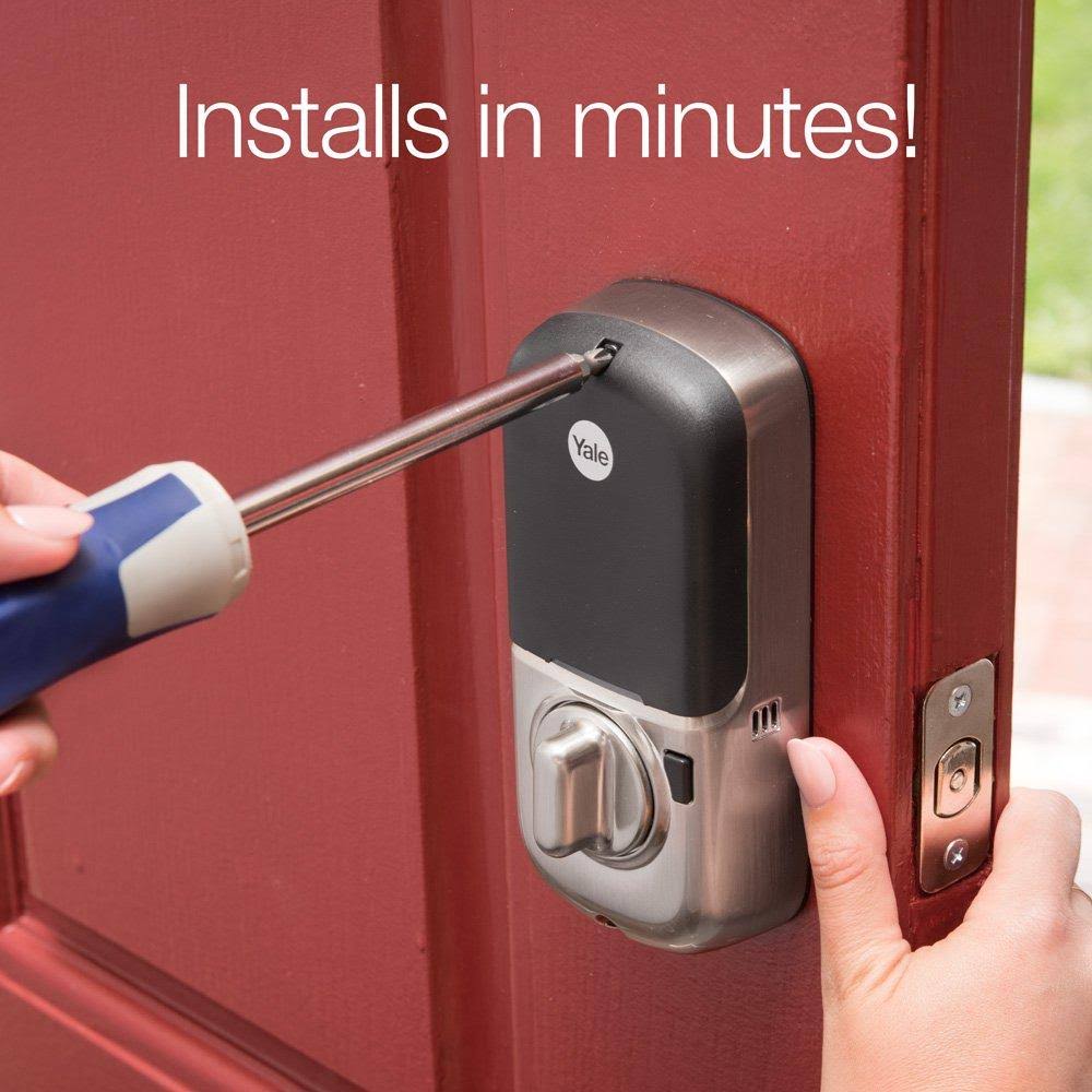 Satin Nickel Key Free Touchscreen Deadbolt E142078