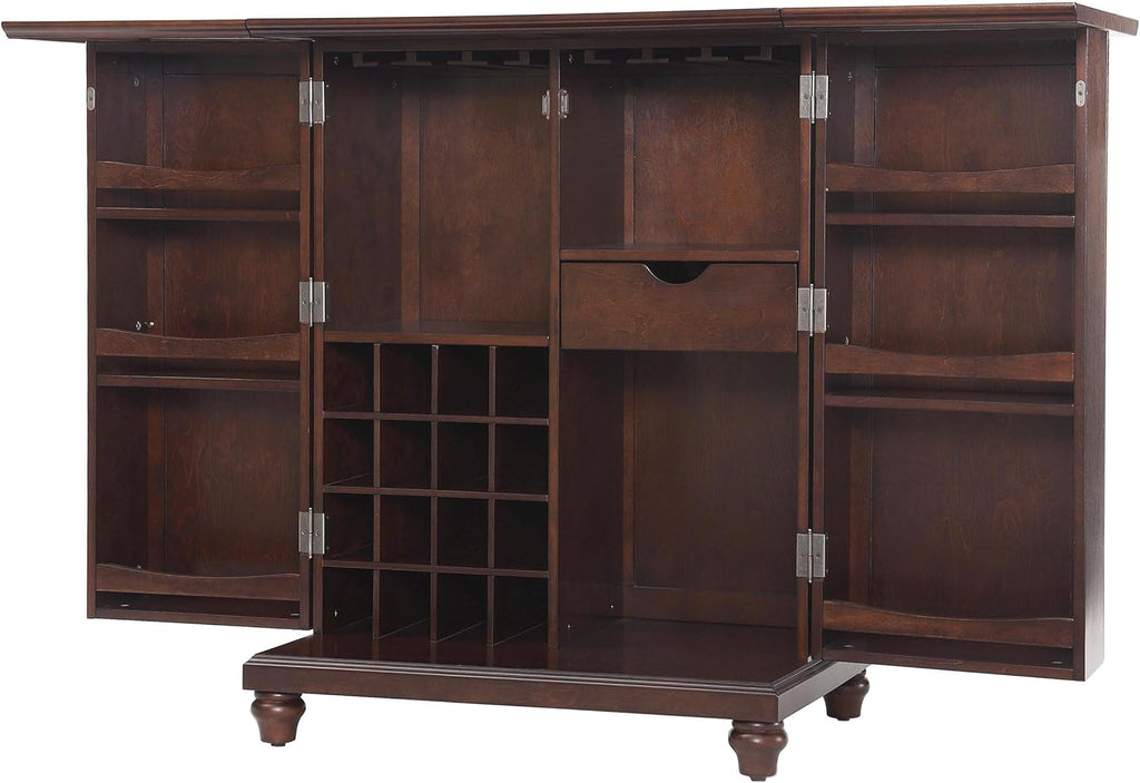 Vintage Mahogany Expandable Top Bar Cabinet F102