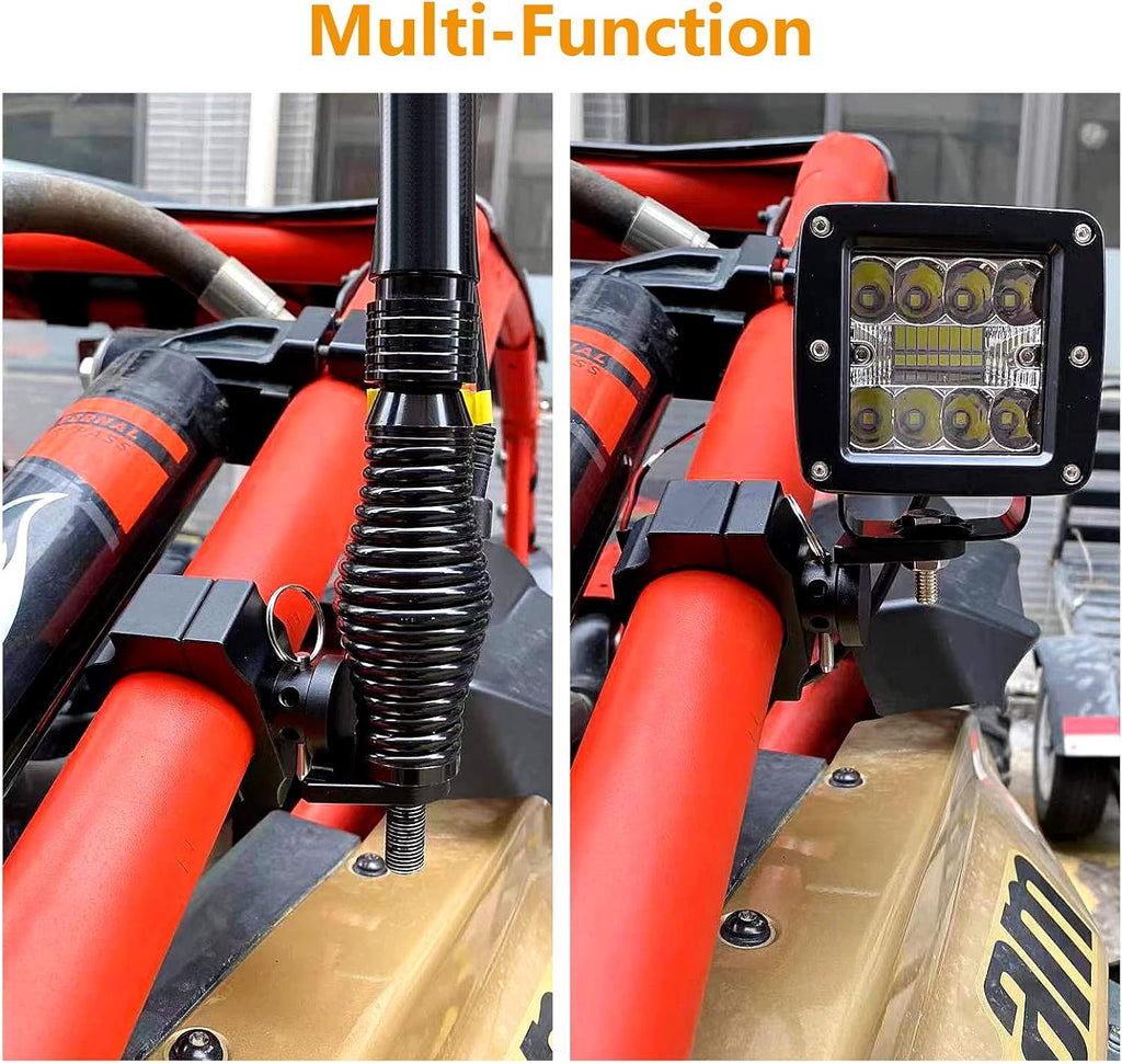2PCS Quick-Release UTV Flag Pole Mounting Bracket for 1-2in Roll Bar Z1115