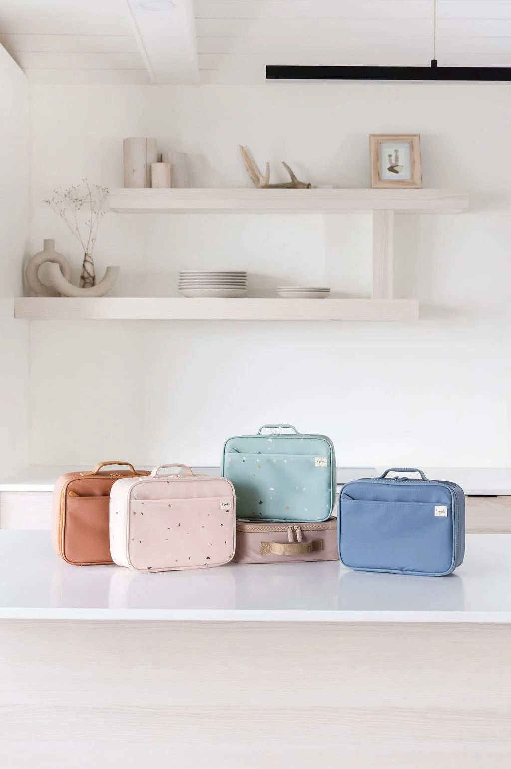 Blue Insulated Recycled Fabric Lunch Bag Q70575