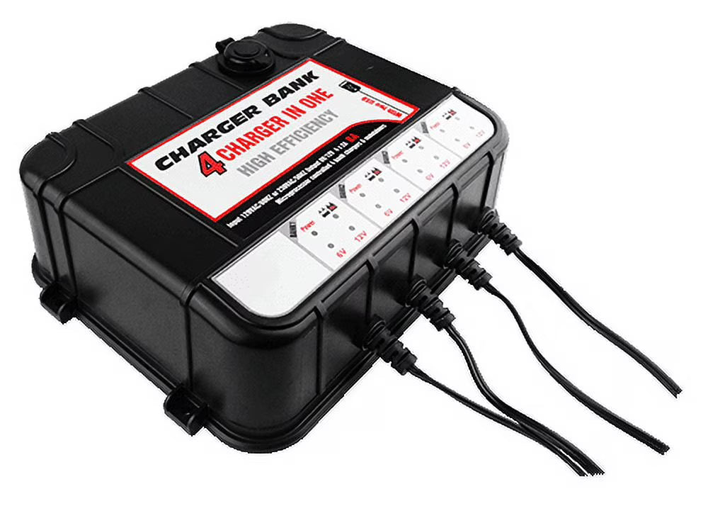 4-Bay Charger Maintainer with USB H904
