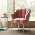 Pink Velvet Tufted Velvet Armchair E18687