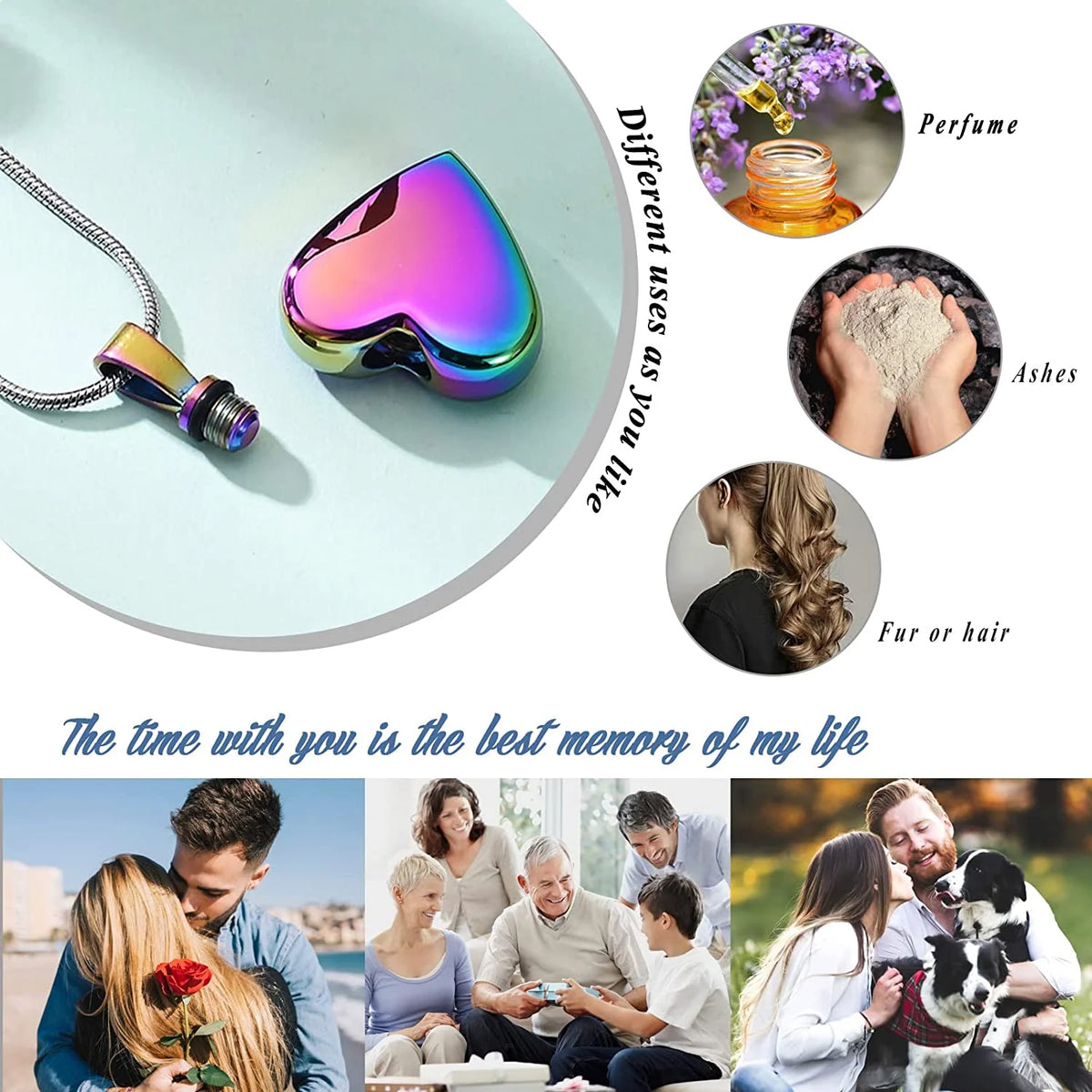 Heart Urn Necklace Cremation Jewelry C96883