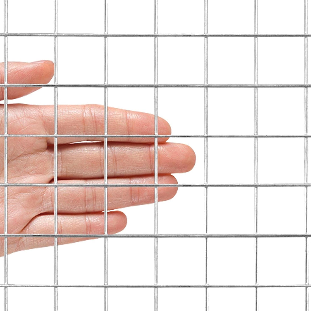 Galvanized Welded Wire Mesh Garden Fence 24 Inch x 25 Foot 1 Inch x 1 Inch 16GA Pack of 2 R22192