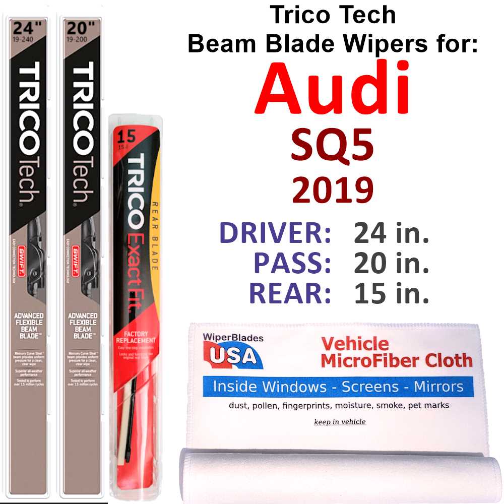 Beam Blade Wipers Set of 3 with Rear Wiper K191