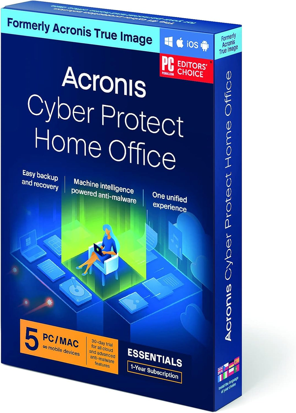 3 PC/Mac 1-year Personal cyber protection Local backup, cloning, recovery, anti-ransomware F26694