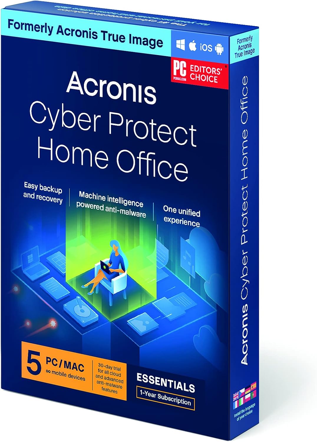 3 PC/Mac 1-year Personal cyber protection Local backup, cloning, recovery, anti-ransomware F26694