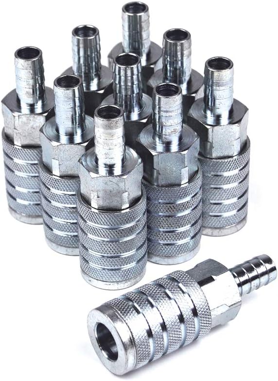 1/2" x 1/2" Steel Hose Barb Couplers (10-Pack) V85991