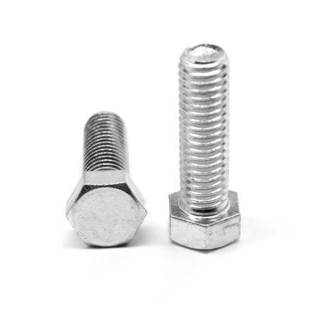 7/16 inch-20 x 1 inch Fine Thread Hex Cap Screw Full Thread Stainless Steel 316 Pk 25 U855758