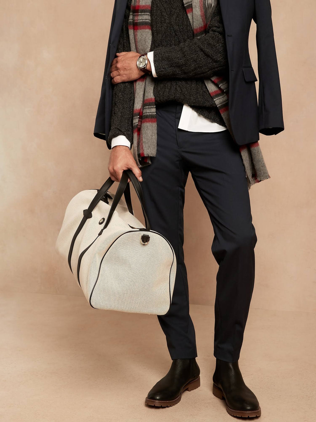 Navy Slim Italian Wool Suit Pant D57556
