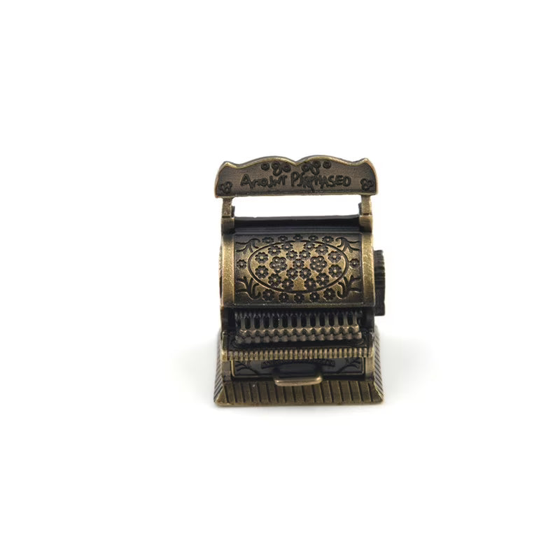 Vintage Metal Cash Register Dollhouse Miniature Furniture F429478