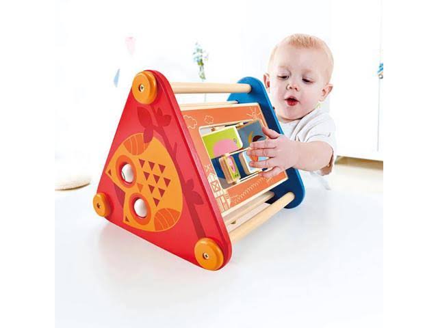 Wooden Baby Toddler Activity Building Box Toy (4 Pack) X572799