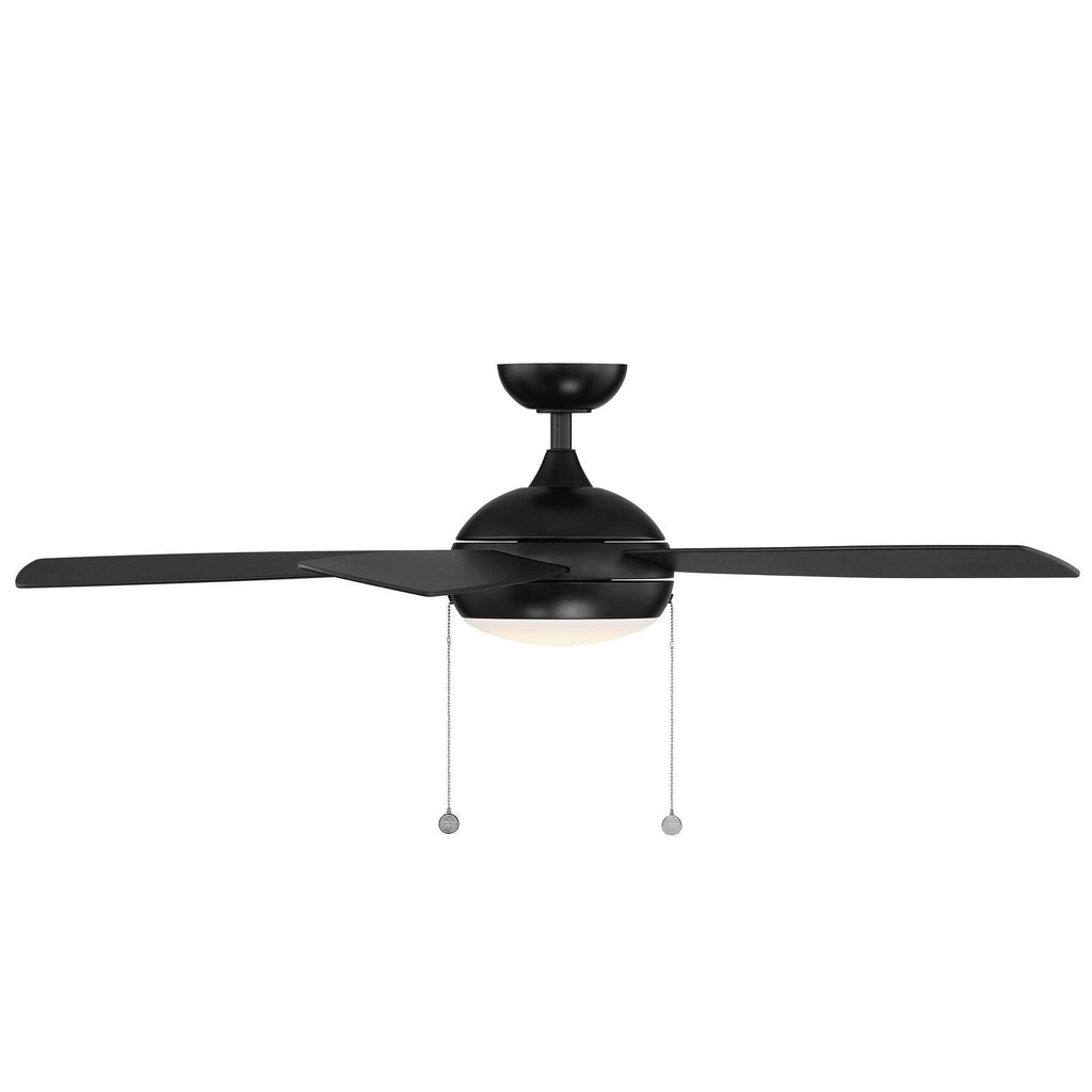 Matte White Ceiling Fan with LED Lights H152