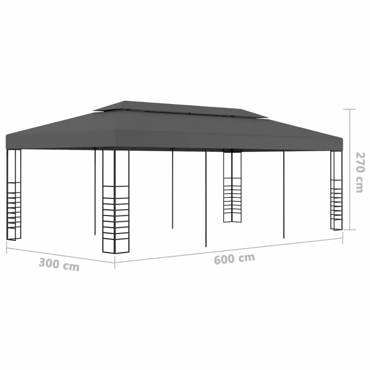 Anthracite Marquee Gazebo B889331