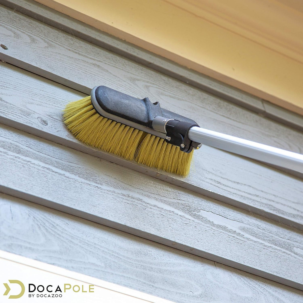 Deck Brush with 6-24 Foot Extension Pole, Pack of 2 H436329