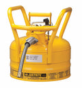 Yellow 2.5 Gallon Steel Safety Can C8156