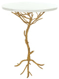 Gold White Accent Table M2148