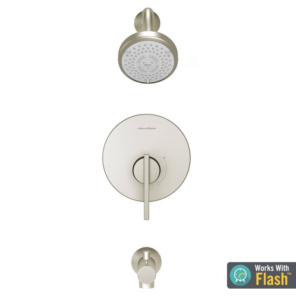 Brushed Nickel Tub and Shower Faucet H620