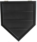 Black Baseball Display Case for 12 Balls with Gold Locks Q32298