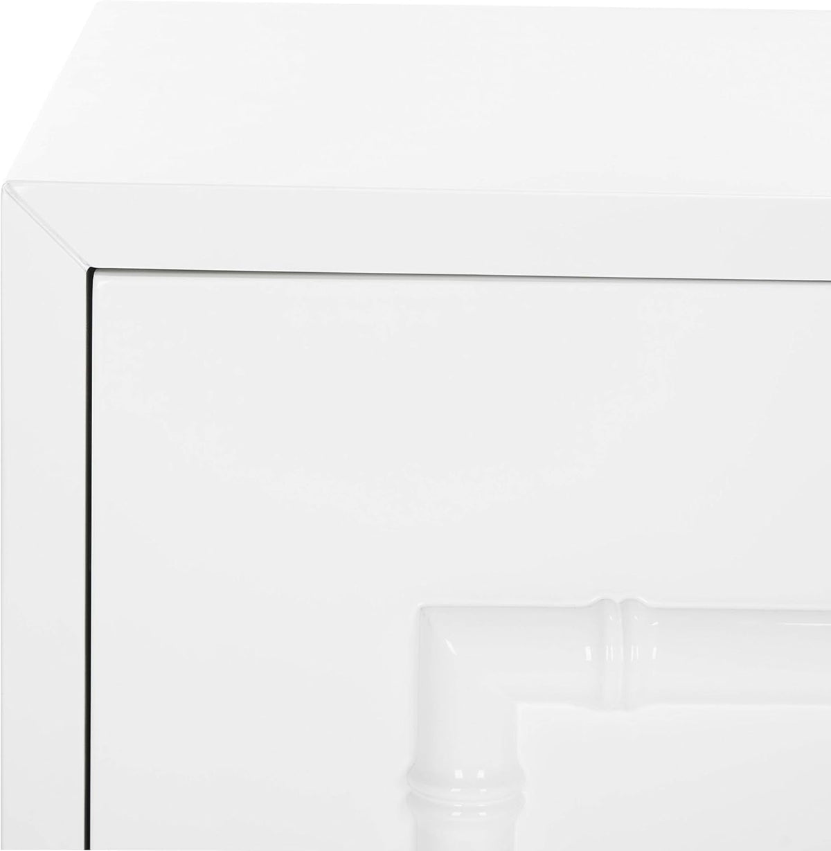 White Lacquer 2-Door Cabinet Y58495