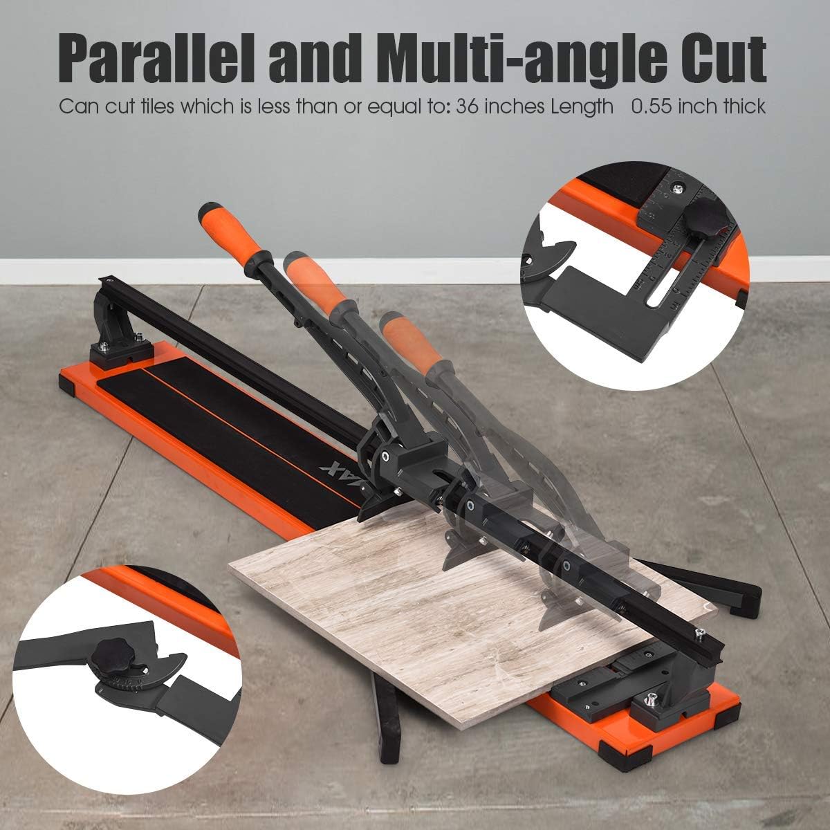 36-Inch Manual Tile Cutter with Tungsten Carbide Cutting Wheel Q967009