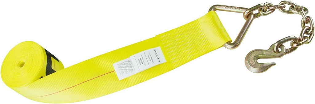 4 Inch x 27 Foot 2 Pack Ratchet Strap with Chain Anchors L5706