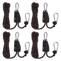 4 Pieces 1/4" (6mm) Ratchet Rope Hanger Metal Gears 7.9ft (2.4meter) Tie Down Strap C112242