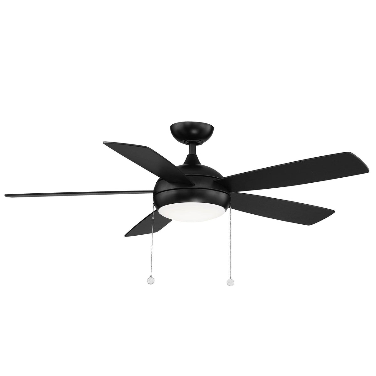 Matte White Ceiling Fan with LED Lights H152