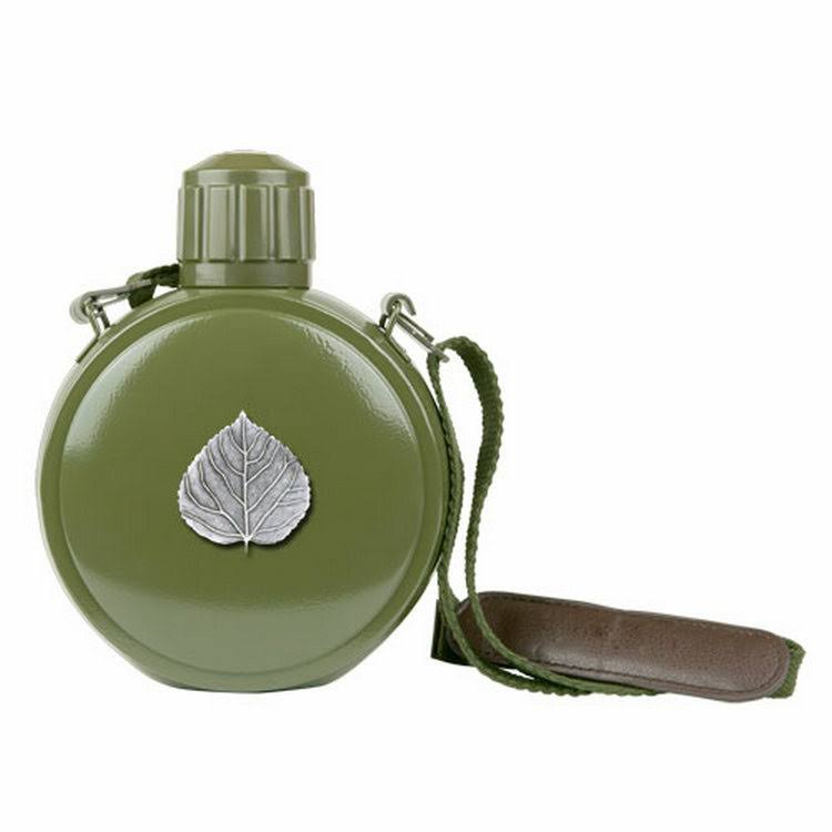 Pewter Accent Stainless Steel Canteen G746