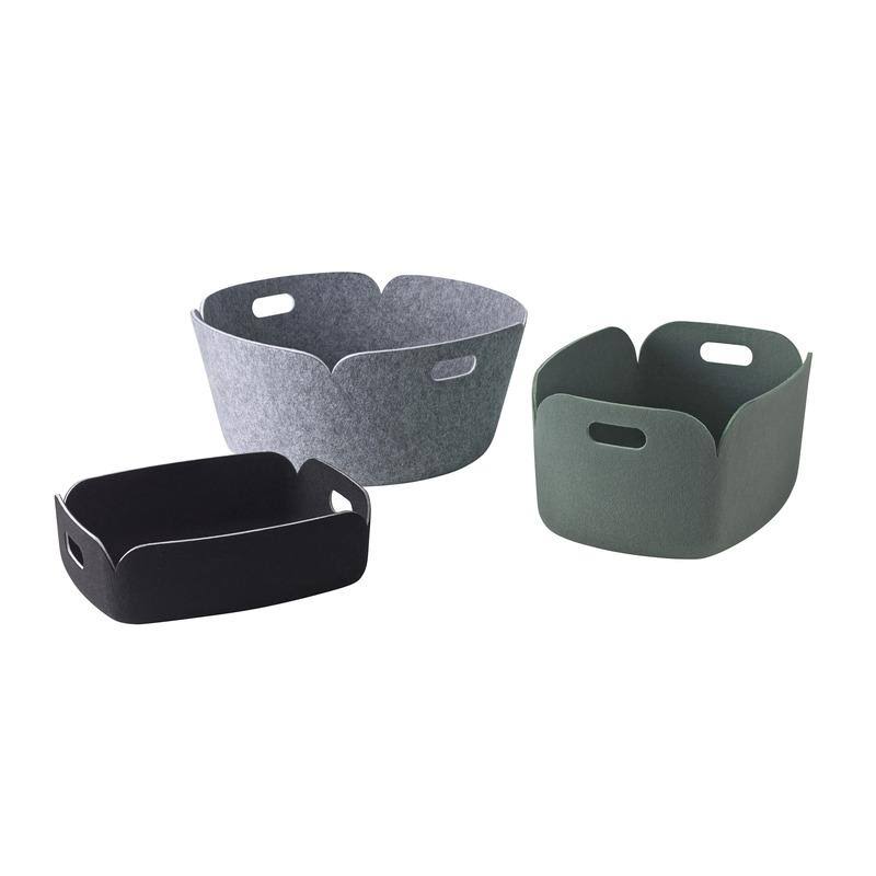 Midnight Blue Round Basket S2618