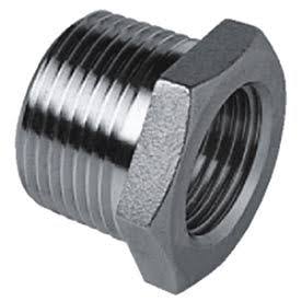 Cast Pipe Fitting Hex Bushing 2 x 3/8 NPT Male x Female, Pkg Qty 10 O400227