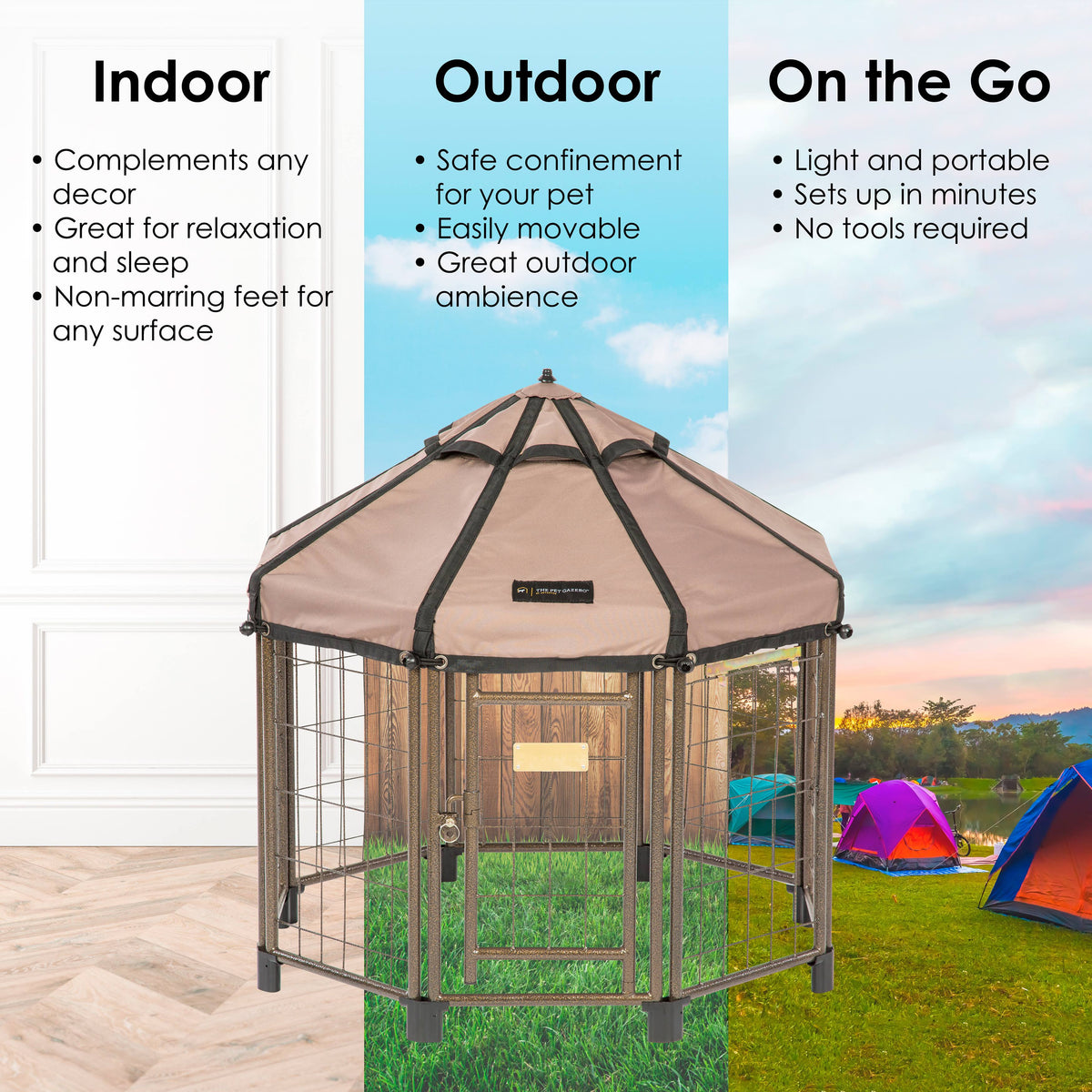 Pet Gazebo Taupe B14304