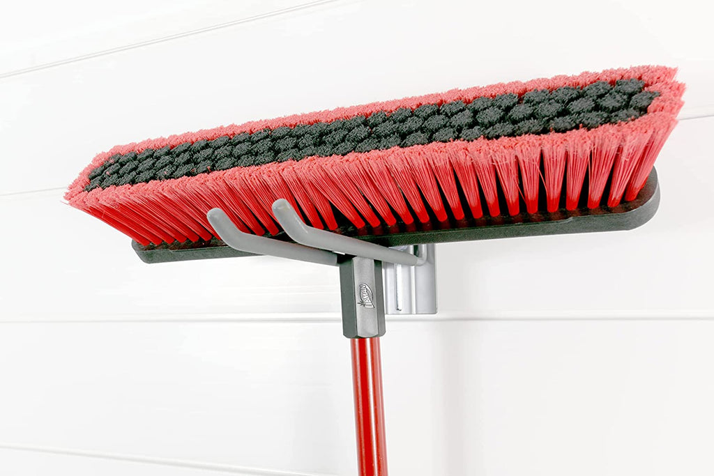 Slat Wall Storage Organizer with 8 Inch Locking Double Hooks (3 Pack) G239