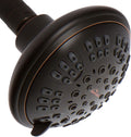 6 Spray Settings 4.5 inch Adjustable High Pressure Shower Head in Polished Brass/Gold Finish Pack of 2 E787722