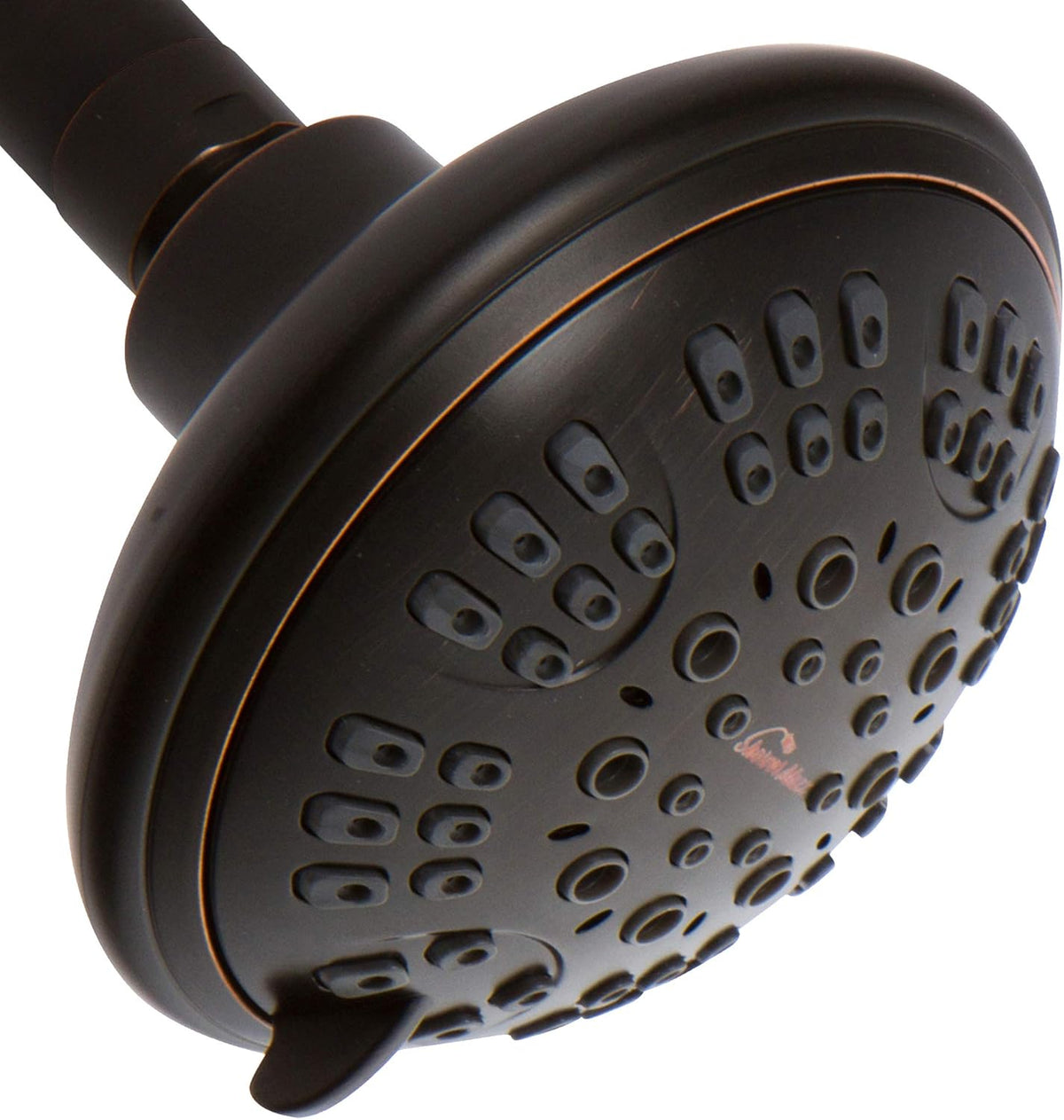 6 Spray Settings 4.5 inch Adjustable High Pressure Shower Head in Polished Brass/Gold Finish Pack of 2 E787722