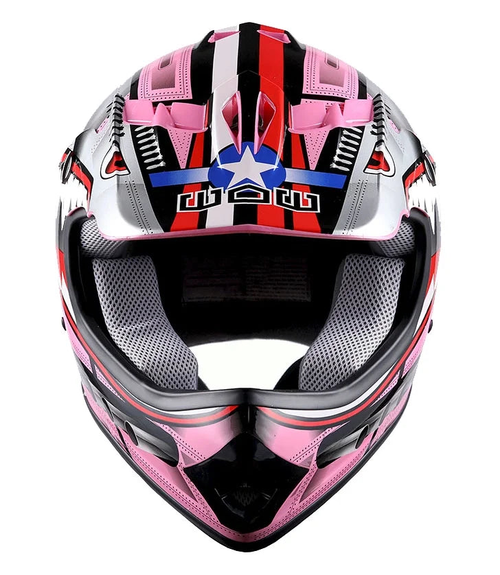 Shark Pink Kids Motocross Helmet O368