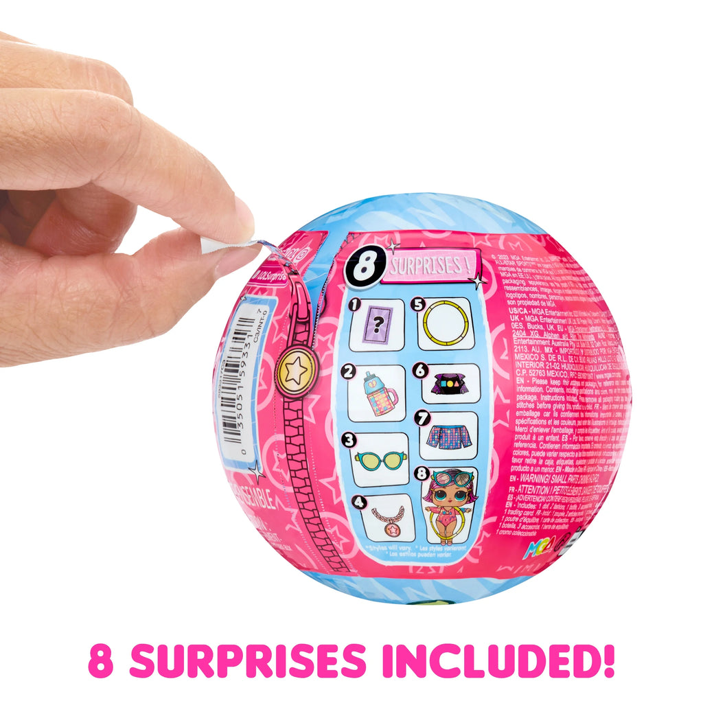 LOL Surprise Gymnastics Doll with 8 Surprises, Balance Beam Ball, Ages 4+ D187294