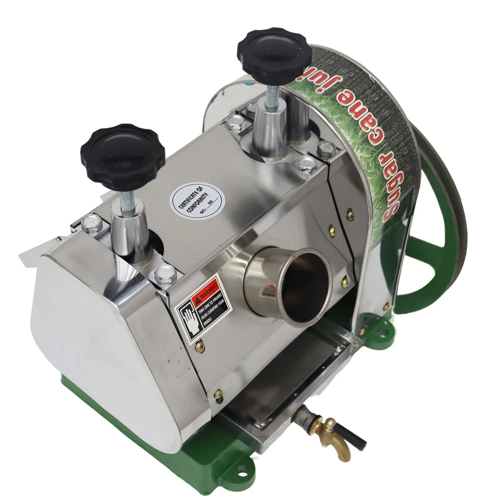 Manual Sugarcane Juice Machine 3 Rollers Sugar Cane Juicer with Handwheel and Two Knives K5240