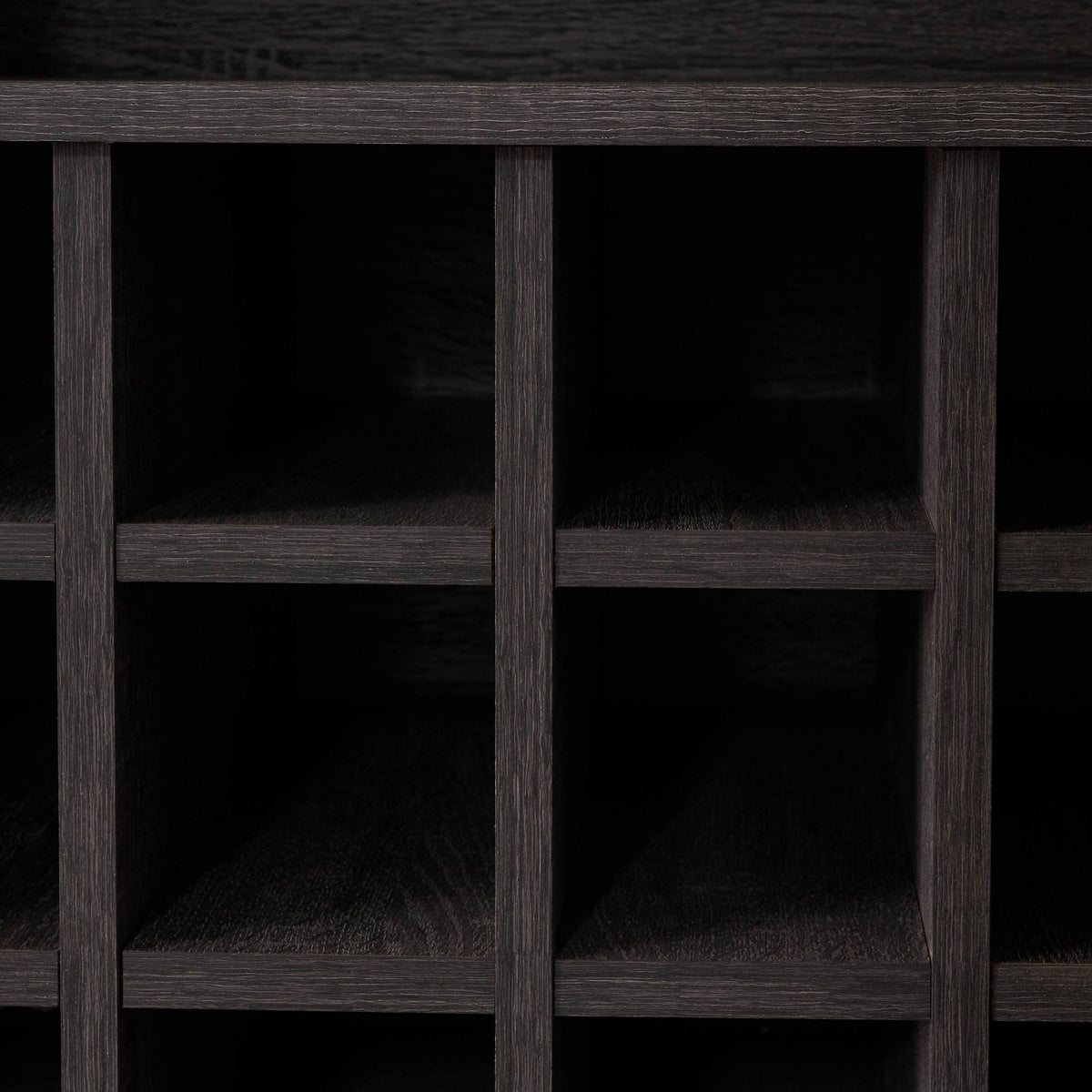 Sonoma Gray Oak and Black Finish Bar Cabinet I260