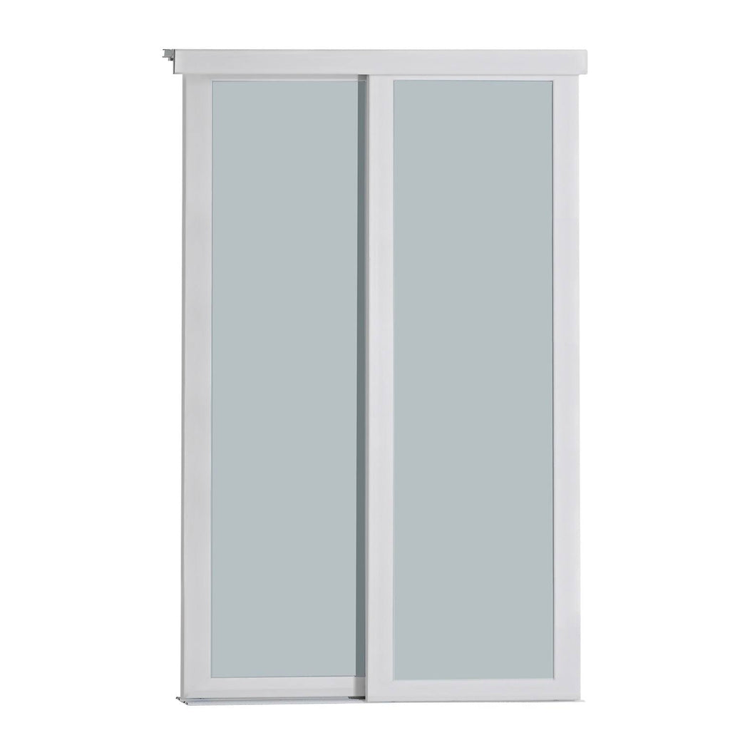 Frosted Sliding Closet Door White 48x22x80.5x22 X6737