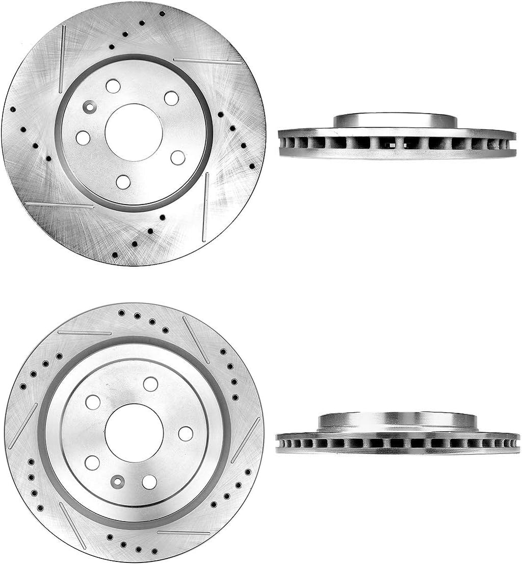 FRONT 321mm + REAR 315mm D/S 5 Lug Rotors Q82059