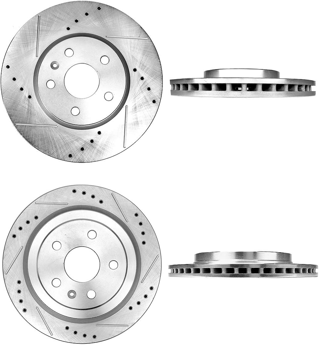 FRONT 321mm + REAR 315mm D/S 5 Lug Rotors Q82059