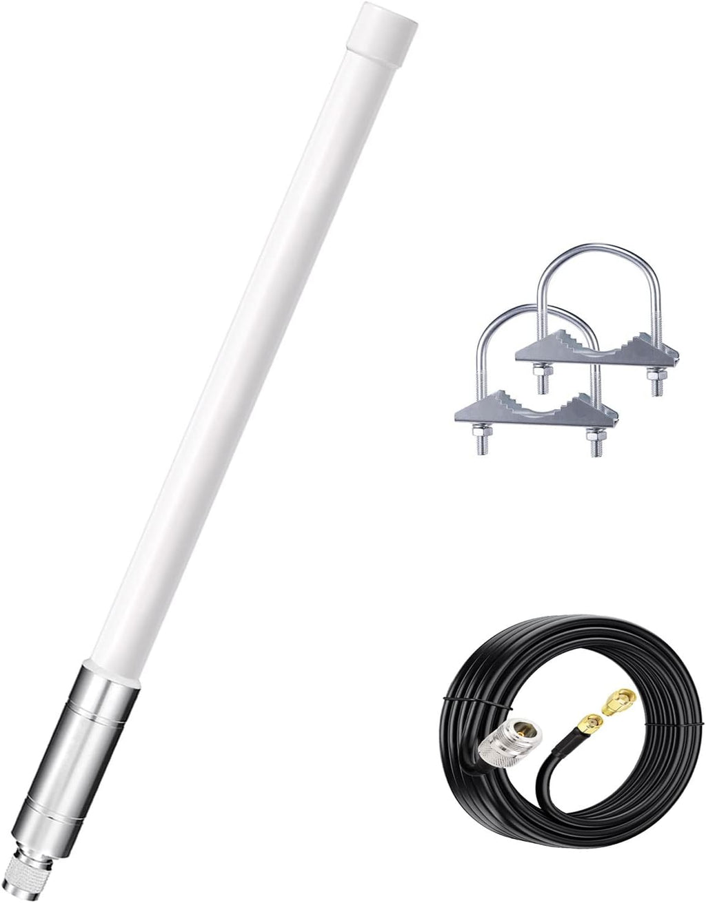 31.5inch 5.8 dBi 915MHz Lora Antenna with 10ft Low Loss Cable Pack of 2 M95549