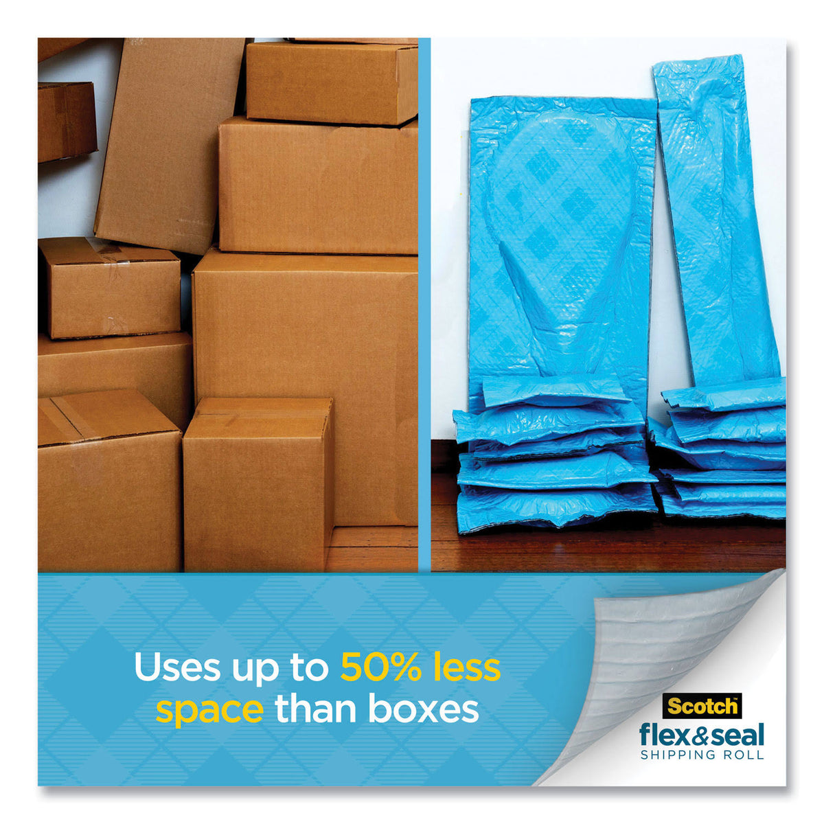 Blue/Gray Flex and Seal Shipping Roll I440