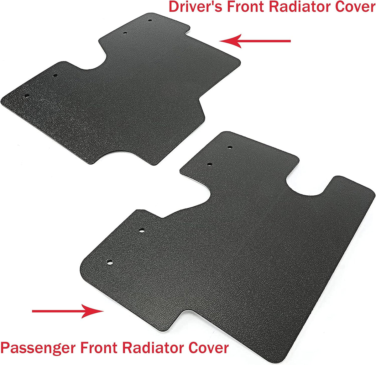 Black Radiator and Battery Protection Panels Pack of 2 P1870
