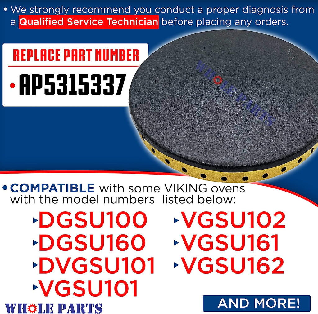Black Left Front Burner Cap O72671