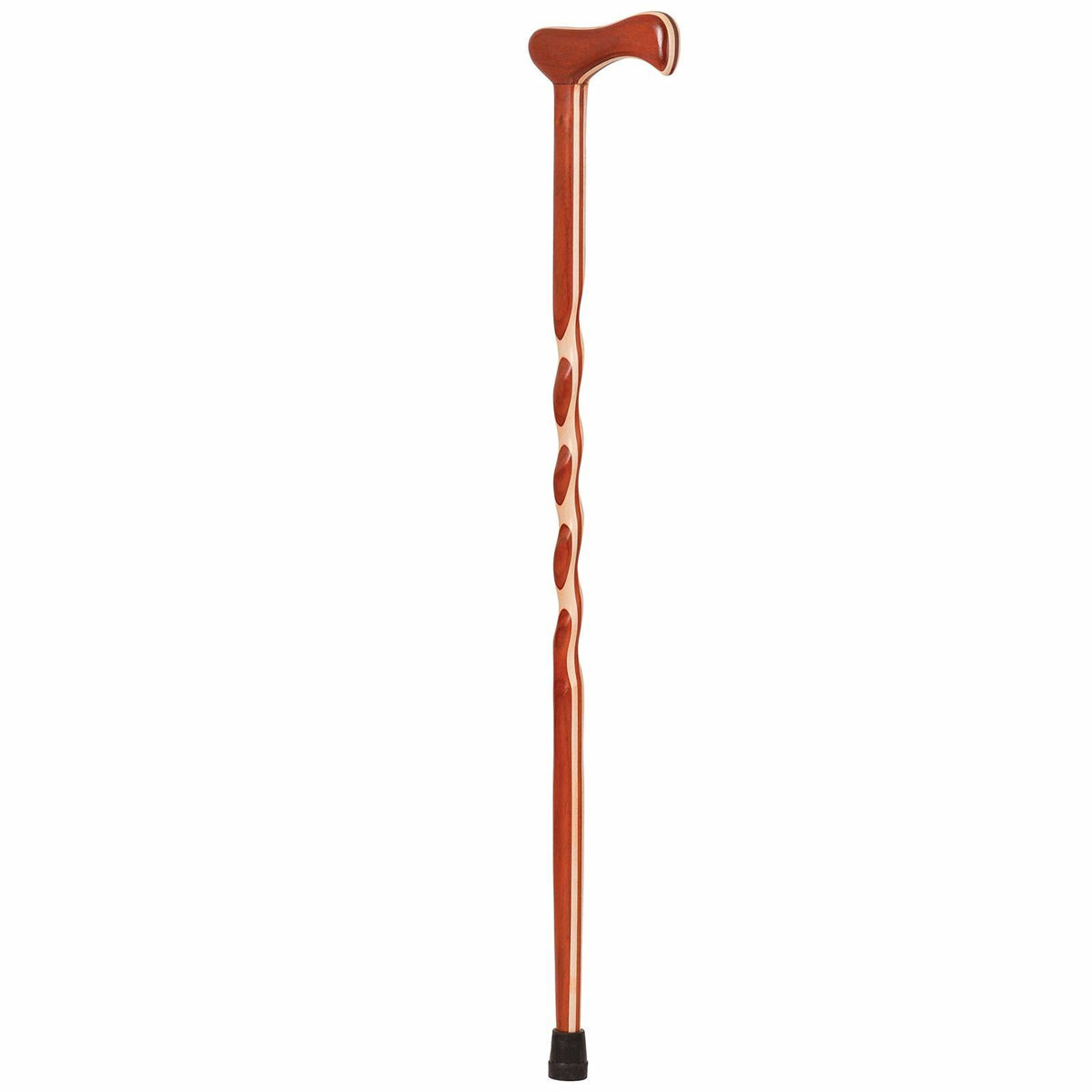Twisted Laminated Padauk Maple Walking Cane I796